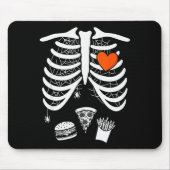 Skeleton Baby Pregnant Xray Rib Cage For Fall Hall Mousepad (Vorne)
