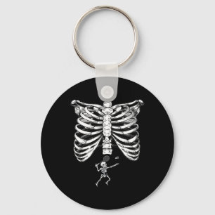 Skeleton Badminton Schwangerschaft Halloween Smash Schlüsselanhänger
