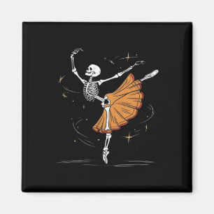 Skeleton Ballerina Ballerina Tanz Halloween Magnet
