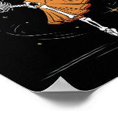Skeleton Ballerina Ballerina Tanz Halloween Poster (Ecke)