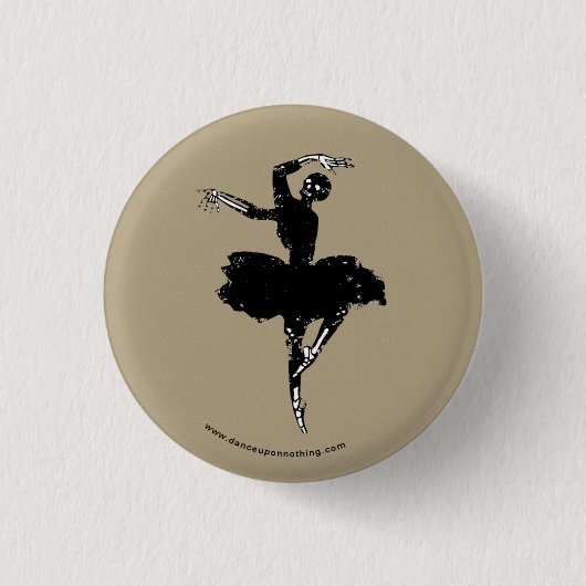 skeleton Ballerina Button (Vorderseite)