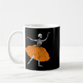Skeleton Ballerina Dance Tutu Spooky Balletttänzer Kaffeetasse (Links)