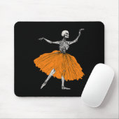 Skeleton Ballerina Dance Tutu Spooky Balletttänzer Mousepad (Mit Mouse)