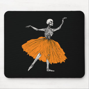 Skeleton Ballerina Dance Tutu Spooky Balletttänzer Mousepad