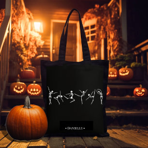 Skeleton Ballerina Dancer Halloween Tasche