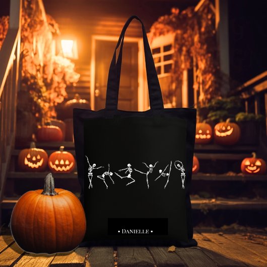 Skeleton Ballerina Dancer Halloween Tasche