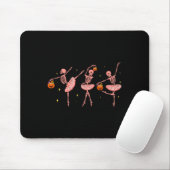 Skeleton Ballerina Halloween Kürbislaterne Dancer Mousepad (Mit Mouse)