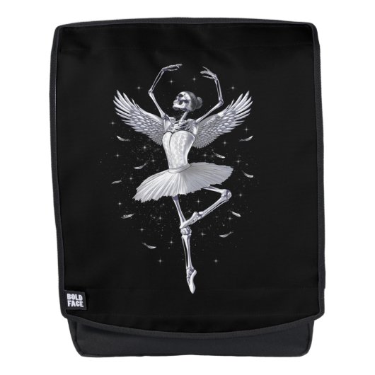 Skeleton Ballerina Rucksack (Vorderseite)