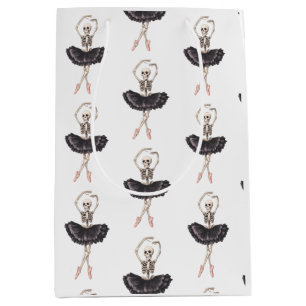 Skeleton Ballerina - Spooky Grace trifft Gotik Mittlere Geschenktüte