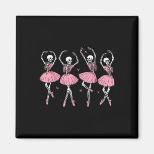 Skeleton Ballerinas Ballet Dance Niedlich Girl Hal Magnet