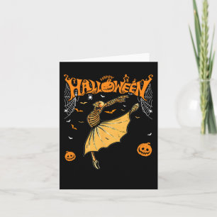 Skeleton Ballerinas Balletttanz Niedlich Halloween Karte