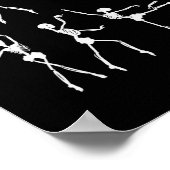 Skeleton Ballerinas Balletttanz Niedlich Halloween Poster (Ecke)