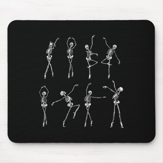 Skeleton Ballerinas Halloween Kostümballmädchen Mousepad (Vorne)