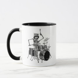 Skeleton Band Drummer Tasse