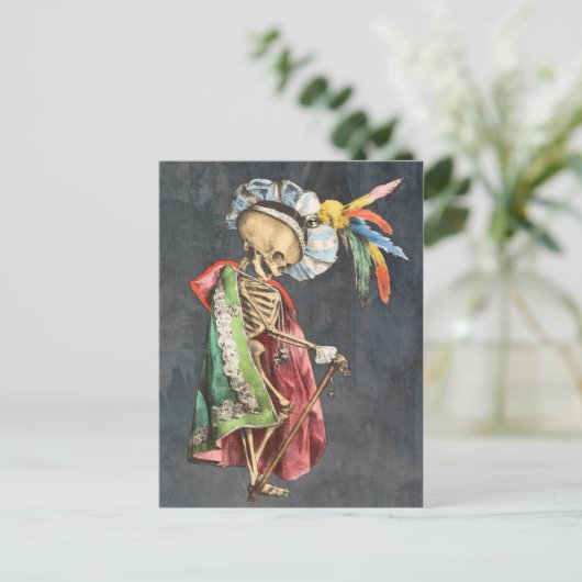 Skeleton Bard of Pu'Shing Bhu'Tons Postkarte (Stehend Vorderseite)