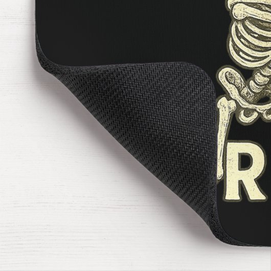 Skeleton Baseball Halloween Costume Funny Men Boys Mousepad (Ecke)