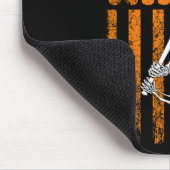 Skeleton Baseball Player Fan Skeleton Halloween Ba Mousepad (Ecke)