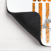 Skeleton Baseball Player Fan Skeleton Halloween Ba Mousepad (Ecke)