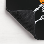 Skeleton Basketball Halloween Pumpkin Slam Dunk Mousepad (Ecke)