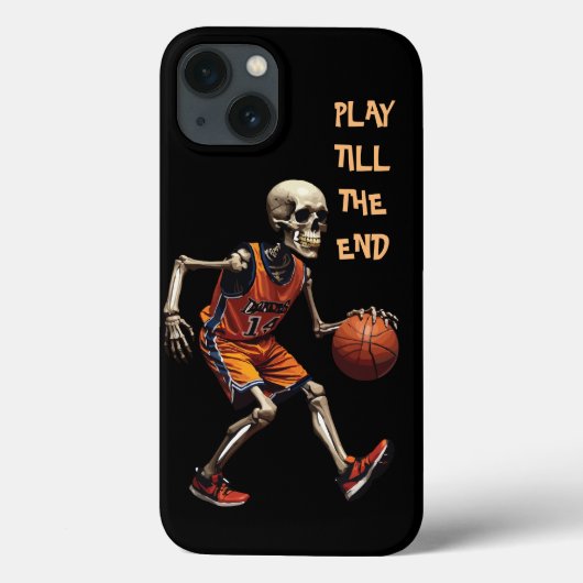 Skeleton Basketball Spiel bis ans Ende Case-Mate iPhone Hülle (Rückseite)