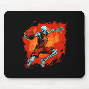 Skeleton Basketball Spieler Halloween Spooky Mousepad