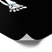 Skeleton Bassoon Band Player Bassoonist Poster (Ecke)