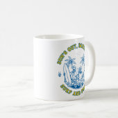 Skeleton Beach Vibes Surf und Skate Summer Design Kaffeetasse (VorderseiteRechts)