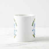 Skeleton Beach Vibes Surf und Skate Summer Design Kaffeetasse (Mittel)