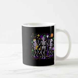 Skeleton Beads Joker Hat Mardi Gras New Orleans Fl Kaffeetasse