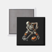 Skeleton beim Eishockeyspiel Magnet (Vorderseite/Rückseite)