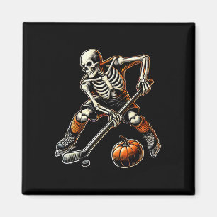 Skeleton beim Eishockeyspiel Magnet