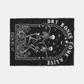 Skeleton Bible Verse Dry Bones Come Alive Christia Fleecedecke (Vorderseite (Horizontal))