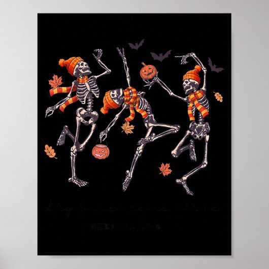 Skeleton Bible Verse Dry Bones Come Alive Christia Poster (Vorne)
