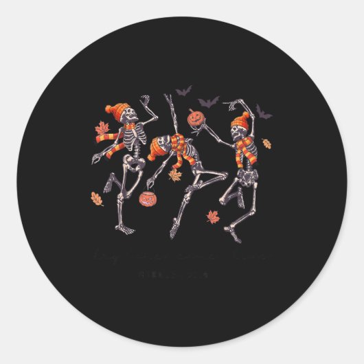 Skeleton Bible Verse Dry Bones Come Alive Christia Runder Aufkleber (Vorderseite)