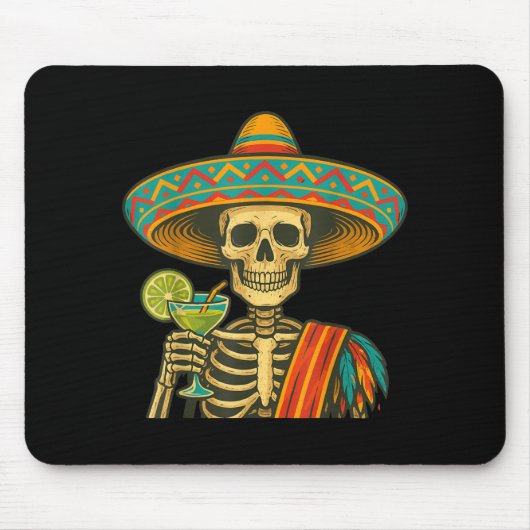 Skeleton-Bier Cinco de Mayo Fiesta Mousepad (Vorne)