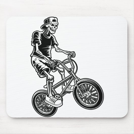 Skeleton Biking Skeleton Mousepad (Vorne)