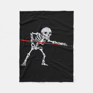 Skeleton Billiards Billiard Pool Snooker Halloween Fleecedecke