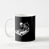 Skeleton Billiards Halloween Pool Snooker Billiard Kaffeetasse (Links)