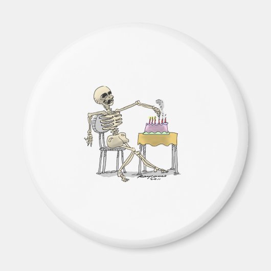 sKeLeToN BiRtHdAy CaKe Magnet (Vorne)