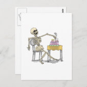 sKeLeToN BiRtHdAy CaKe Postkarte (Vorne/Hinten)