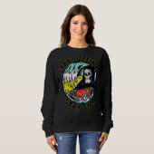 Skeleton Bleibe Surfing Bleibe Sick Summer Beach S Sweatshirt (Vorne ganz)