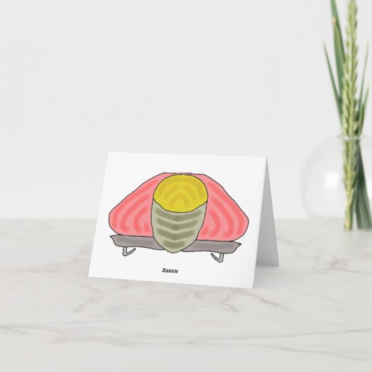 Skeleton Bobsled Feiertagskarte (Rückseite)