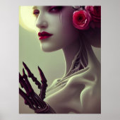 Skeleton Bone Frau Poster (Vorne)