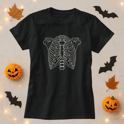 Skeleton Bone Ribcage T-Shirt