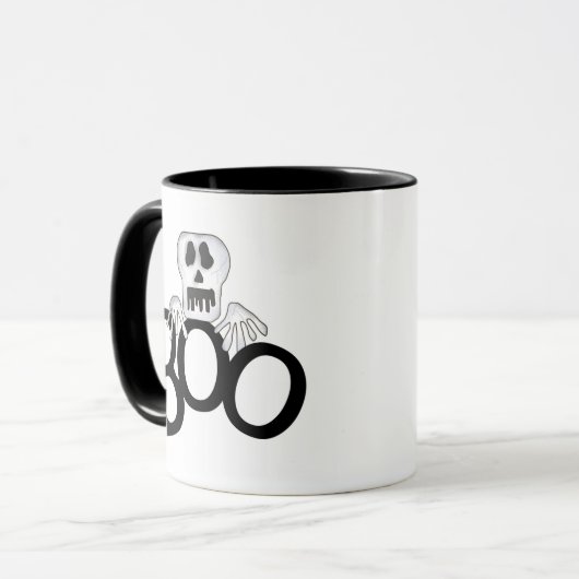 Skeleton Boo Tasse (Vorderseite Links)