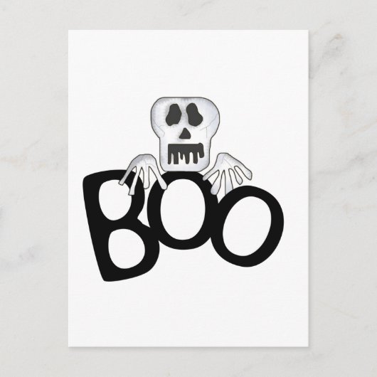 Skeleton Boo Tshirts und Geschenke Postkarte (Vorderseite)