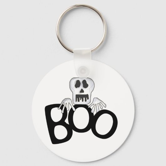 Skeleton Boo Tshirts und Geschenke Schlüsselanhänger (Vorderseite)