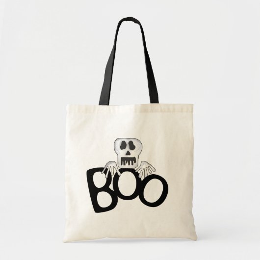 Skeleton Boo Tshirts und Geschenke Tragetasche (Vorne)