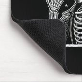 Skeleton Bowling Player Geburtstag Halloween Mens Mousepad (Ecke)