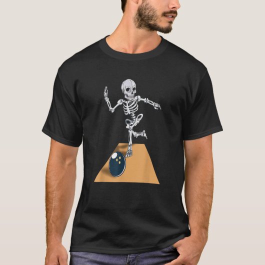 Skeleton Bowling Shirt Bowler Hal (Vorderseite)